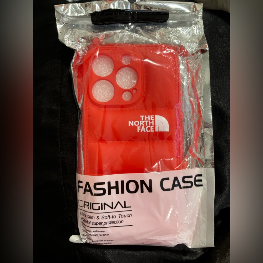 The North Face Red iPhone 14 Pro Case